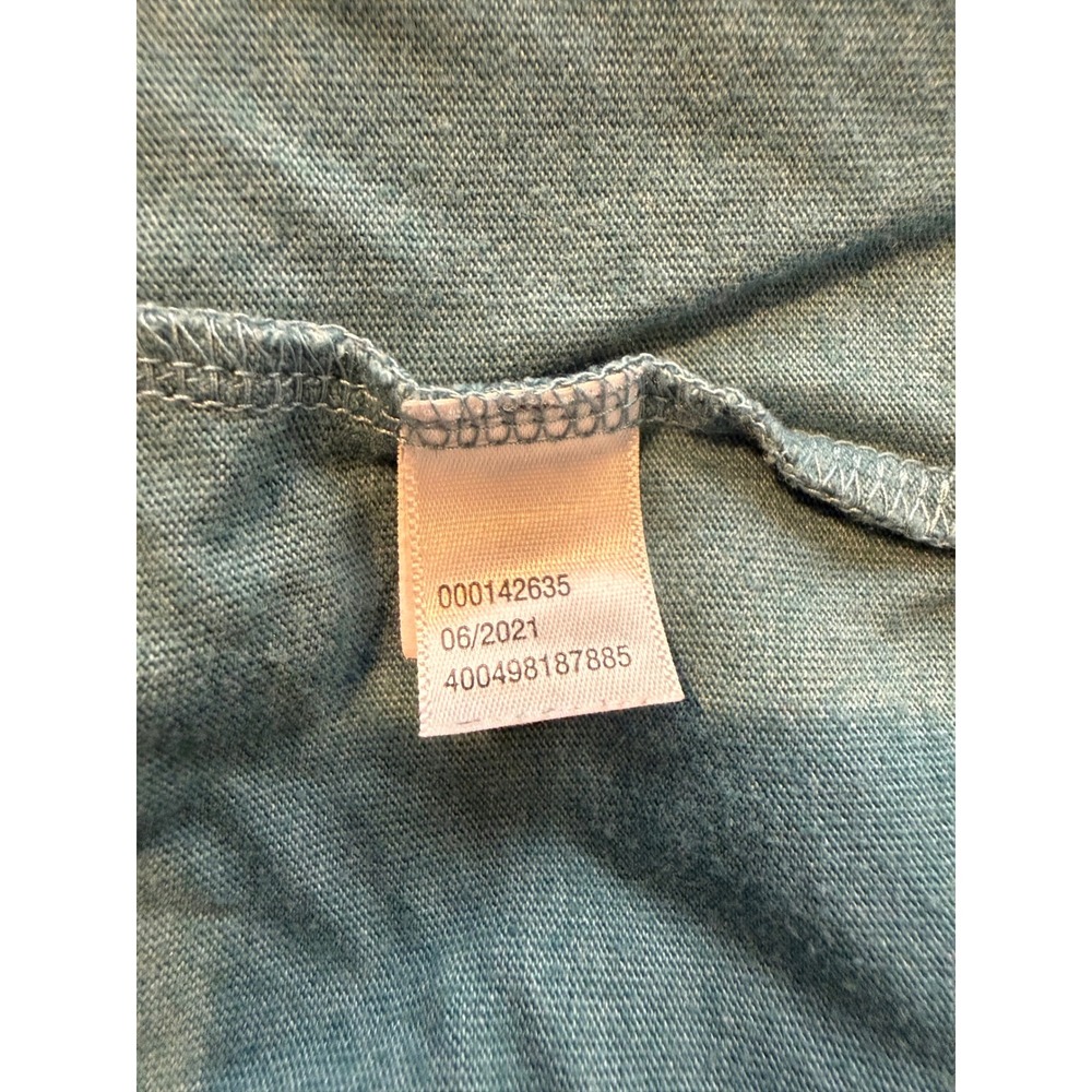 Croft & Barrow Mens 3XLT Extra Soft Henley Shirt Teal Blue Long Sleeve Tall - Picture 7 of 9